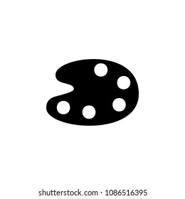 artistic palette icon. Element of art and painting for mobile concept and web apps. Detailed artistic palette icon can be used for web and mobile. Premium icon on white background