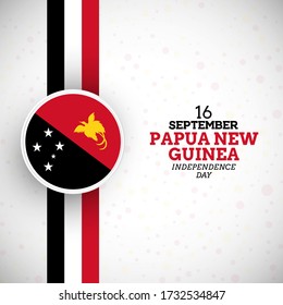 Artistic Papua New Guinea independence day illustration with unique Papua New Guinea flag vector background