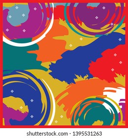 artistic pattern with colorful background design
