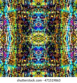 Artistic pattern. Ethnic background for fabric, print, wrapping