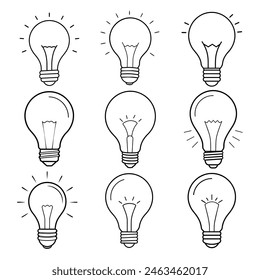 Artistic pencil drawing of a lightbulb, showcasing fine lines and shading. Perfect for creative projects, design concepts, and educational materials. Adds a touch of creativity and inspiration.