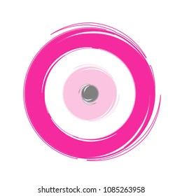 artistic pink evil eye vector - greek evil eye illustration