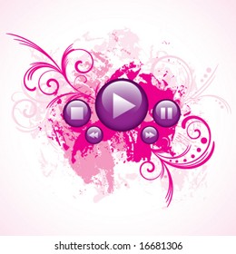artistic play buttons