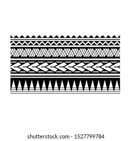 Artistic Polynesian Tribal Bordes Isolated Vector Stock Vector (Royalty ...