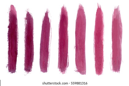 Artistic Purple paint hand made tracing from sketch Vector Illustration