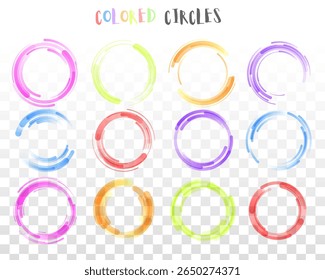 Artistic red brush stroke watercolor paint splash grunge line hand drawn vector clip art dirty smear torn drip spots marks texture border frame illustration round creative sign set elements

