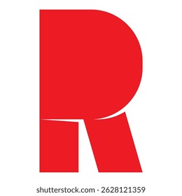 ARTISTIC RED LETTER R LOGO VECTOR