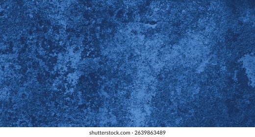Artistic representation of chaos and structure through rough abstract blue brushwork

