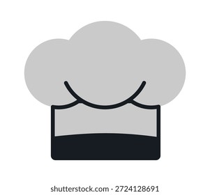 An artistic representation of a chef's hat, symbolizing culinary arts and gastronomy.