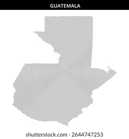 Artistic representation of Guatemala using spiral patterns.