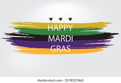 An artistic representation of Mardi Gras with lively colors