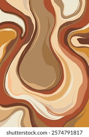 Artistic representation of swirling earthy tones in shades of brown, beige, and orange, creating a dynamic, warm, and fluid composition emphasizing motion and natural colors.