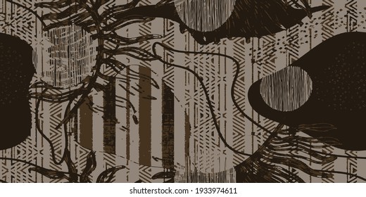vectorial retro retro de impresión geo vector Pincel Stripe Vector textil sin inconvenientes Títulos de la línea Imprimir.  Fondo retro de banda. Diseño simple de línea.