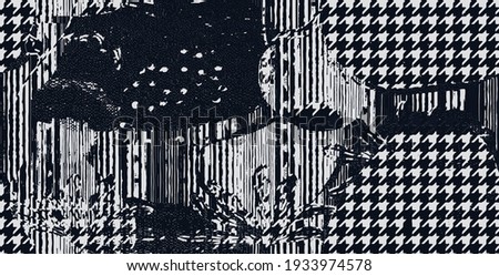 artistic retro geo print pattern vector Brush Stripe Vector Seamless Textile textures Line motifs Print.  Stripe Retro Background. Line Simple Design.