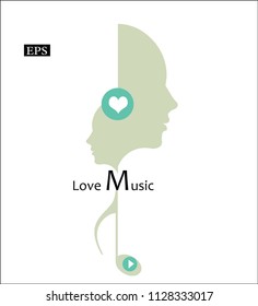 Artistic romance music LOVE