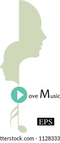 Artistic romance music LOVE