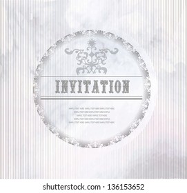 artistic romantic card, invitation
