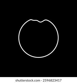 Artistic Round Lines, Artistic Round Lines Shape, can use for Logo, Apps, Website, Contemporary Ornate, Frame Work, Copyspace, Icon, Symbol, Cover or Graphic Design Element. Vector Illustration