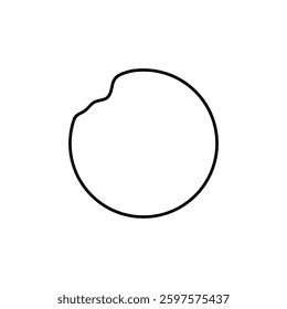 Líneas redondas artísticas, forma artística de líneas redondas, se puede utilizar para el logotipo, App, Sitio web, ornamentado contemporáneo, trabajo de marco, Copyspace, ícono, símbolo, cubierta o elemento de Diseño gráfico. Ilustración vectorial