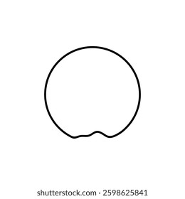 Artistic Round Lines, Artistic Round Lines Shape, can use for Logo, Apps, Website, Contemporary Ornate, Frame Work, Copyspace, Icon, Symbol, Cover or Graphic Design Element. Vector Illustration