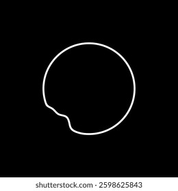 Artistic Round Lines, Artistic Round Lines Shape, can use for Logo, Apps, Website, Contemporary Ornate, Frame Work, Copyspace, Icon, Symbol, Cover or Graphic Design Element. Vector Illustration