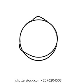 Artistic Round Lines, Weaving Style, can use for Logo, Apps, Website, Contemporary Ornate, Frame Work, Copyspace, Icon, Symbol, Cover or Graphic Design Element. Vector Illustration