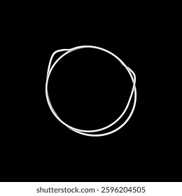 Artistic Round Lines, Weaving Style, can use for Logo, Apps, Website, Contemporary Ornate, Frame Work, Copyspace, Icon, Symbol, Cover or Graphic Design Element. Vector Illustration