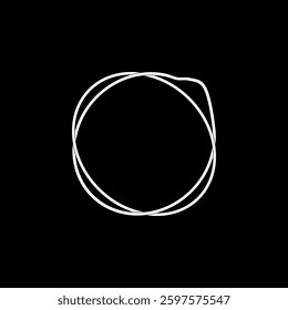 Artistic Round Lines, Weaving Style, can use for Logo, Apps, Website, Contemporary Ornate, Frame Work, Copyspace, Icon, Symbol, Cover or Graphic Design Element. Vector Illustration