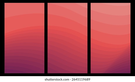 Artistic Ruby Palette: Smooth Gradient met speelse diagonale lijnen in rood, magenta en Amethyst Hues, die moderne flair oproepen - veelzijdig voor mode, lifestyle en artistieke projecten.