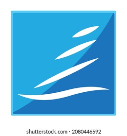 The Artistic Sail Concept Icon Design