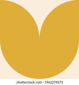 Artistic Scandinavian style poster in trending colors. Geometric pattern for web banner, decor of pillows in the interior, business presentations, corporate identity. Vector graphics.