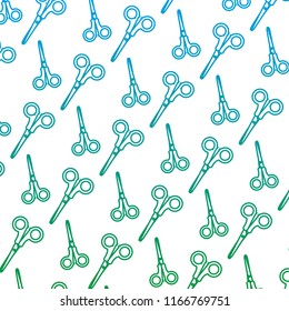 artistic scissors school utensils background