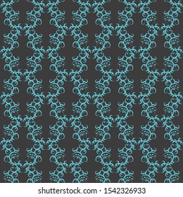 Artistic seamless decorative repeat classic vintage pattern endless ornamental tracery cover texture for clothing, carpet, curtains, paper, fabric prints