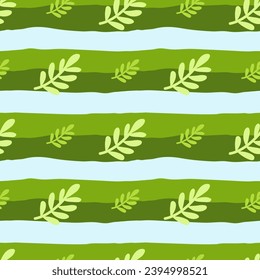 Artistic seamless foliage design, blending abstract and organic elements for versatile use in fashion, paper goods, and home decor.