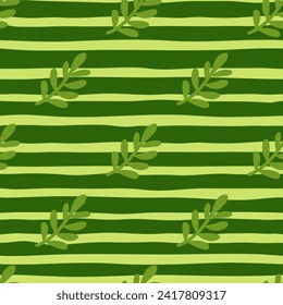 Artistic seamless foliage design, blending abstract and organic elements for versatile use in fashion, paper goods, and home decor.