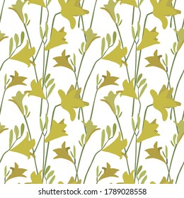 Artistic seamless pattern with abstract flowers. Modern design for paper, cover, fabric, interior decor and other users.