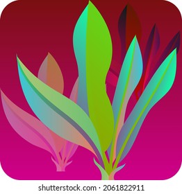 Artistic seamless pattern with abstract leaves. Modern design for paper, cover, fabric, interior decor and other users.
