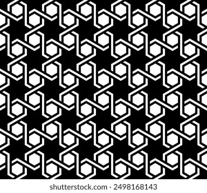 Artistic Seamless pattern of decorative shapes. Geometric Repeating patterns of printable vector.