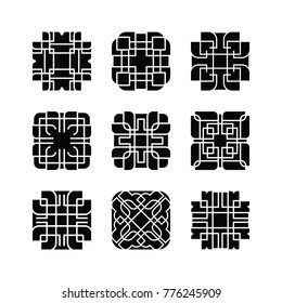 Artistic Shape Ornament Vector Set