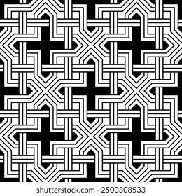 Künstlerische Formen Nahtloses Muster. Geometrische Kunst Wiederholte Muster Hintergrund der druckbaren Vektor.