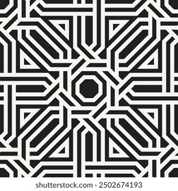 Artistic shapes Seamless pattern. Geometric Art Repeating patterns background of Printable vector.