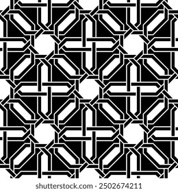 Artistic shapes Seamless pattern. Geometric Art Repeating patterns background of Printable vector.