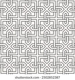 Artistic shapes Seamless pattern. Geometric Art Repeating patterns background of Printable vector.