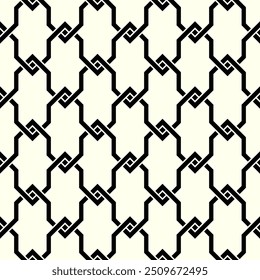 Formas artísticas de padrão contínuo. Arte Geométrica Padrões de repetição fundo do vetor Imprimível.