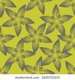 Artistieke eenvoudige takken bloemen pioenen, dahlia en knoppen met bladeren naadloos patroon. Vector hand getekend. Retro, vintage, pastelprint. Sjabloon voor ontwerp, stof, mode, behang, textiel