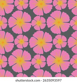 Künstlerische einfache Zweige Blumen Pfingstrosen, Dahlie und Knospen mit Blättern nahtlose Muster. Vektorhandgezeichnet. Retro, Vintage, Pastelldruck. Vorlage für Design, Stoff, Mode, Tapete, Textil