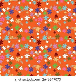 Ramas artísticas simples flores peonías, dalia y brotes con hojas sin patrón. Vector dibujado a mano. Retro, vintage, estampado pastel. Plantilla para el diseño, tela, moda, Fondo de pantalla, textil
