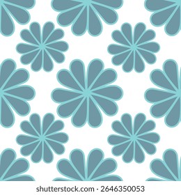 Künstlerische einfache Zweige Blumen Pfingstrosen, Dahlie und Knospen mit Blättern nahtlose Muster. Vektorhandgezeichnet. Retro, Vintage, Pastelldruck. Vorlage für Design, Stoff, Mode, Tapete, Textil
