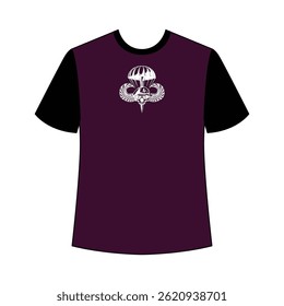 Artistic skull t-shirt design featuring detailed illustrations and creative expression.