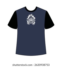 Artistic skull t-shirt design featuring detailed illustrations and creative expression.